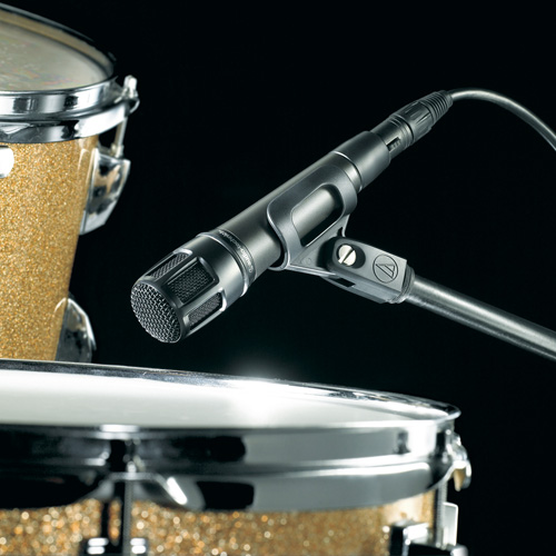 鐵三角 ATM650 超心形指向性動(dòng)圈式樂器話筒-使用效果圖