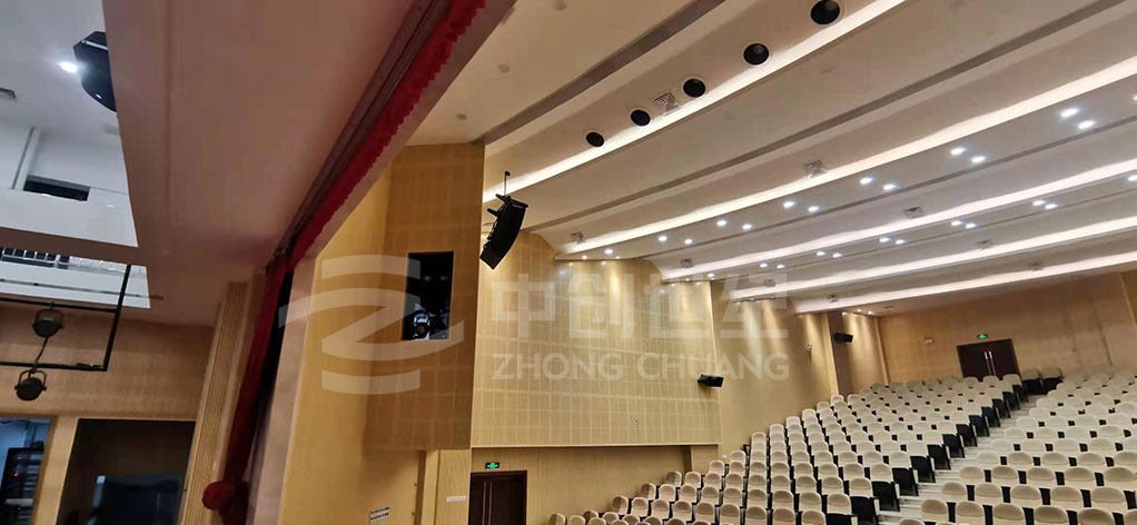 廣東省東莞監(jiān)獄干警禮堂-音響安裝圖 廣東省東莞監(jiān)獄干警禮堂-音響安裝圖